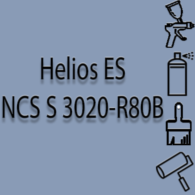 NCS S 3020-R80B глянцева 1К швидкосохнуча антикорозійна емаль Helios ES - 1л