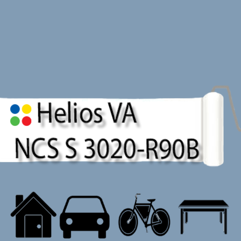 NCS S 3020-R90B антикорозійна глянцева грунт-емаль (вініл-акрилова) HELIOS VA - 1л