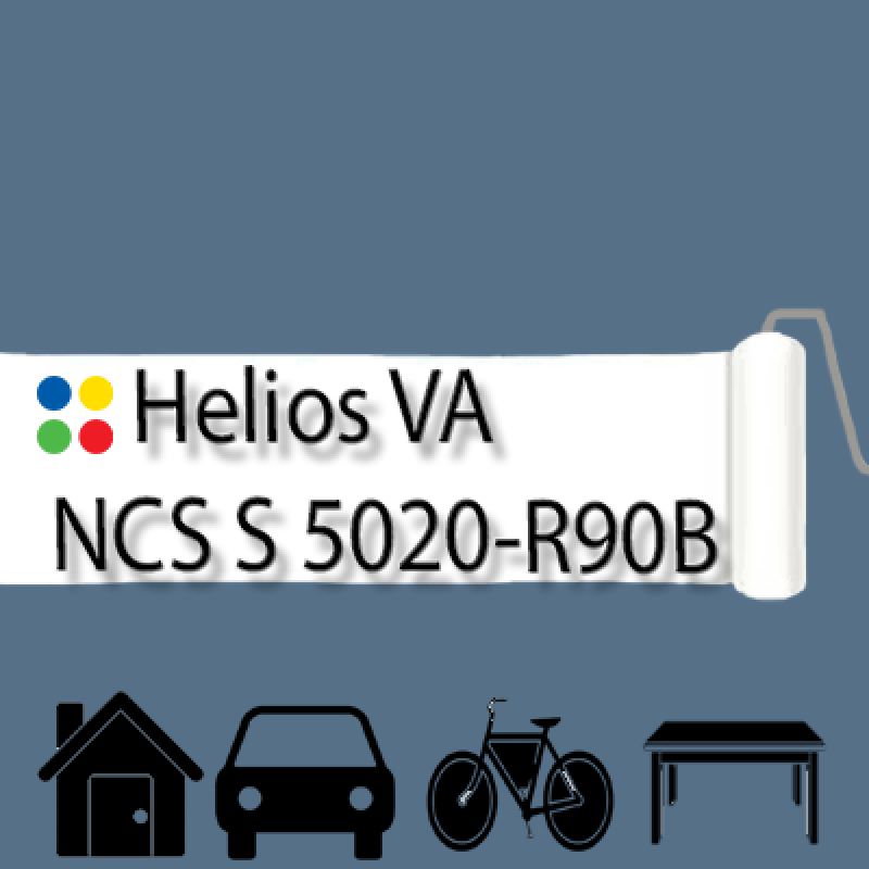 NCS S 5020-R90B антикорозійна глянцева грунт-емаль (вініл-акрилова) HELIOS VA - 1л
