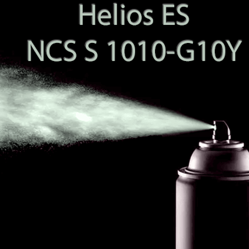 NCS S 1010-G10Y аерозольна глянцева 1К швидкосохнуча антикорозійна емаль Helios ES - 400мл