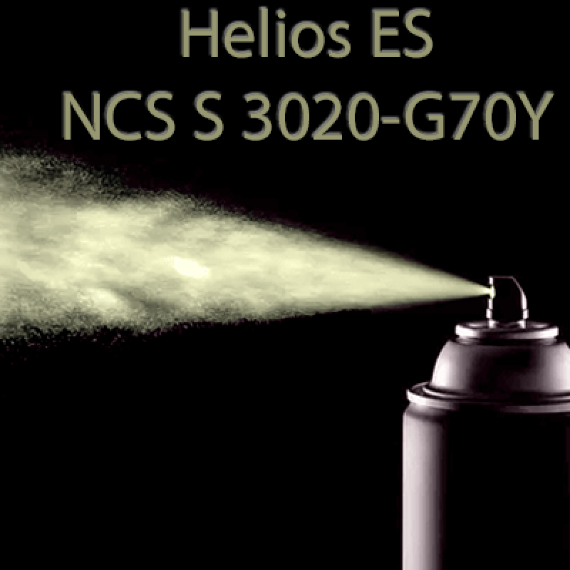 NCS S 3020-G70Y аерозольна глянцева 1К швидкосохнуча антикорозійна емаль Helios ES - 400мл
