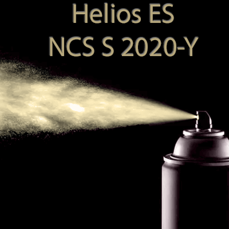 NCS S 2020-Y аерозольна глянцева 1К швидкосохнуча антикорозійна емаль Helios ES - 400мл