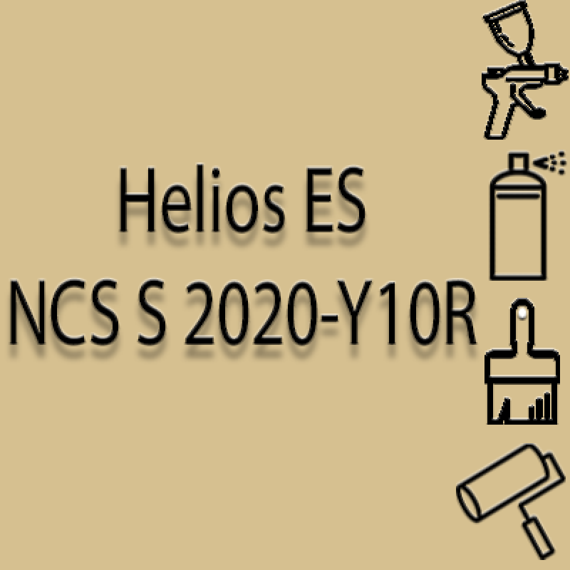 NCS S 2020-Y10R глянцева 1К швидкосохнуча антикорозійна емаль Helios ES - 1л