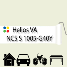 NCS S 1005-G40Y антикорозійна глянцева грунт-емаль (вініл-акрилова) HELIOS VA - 1л