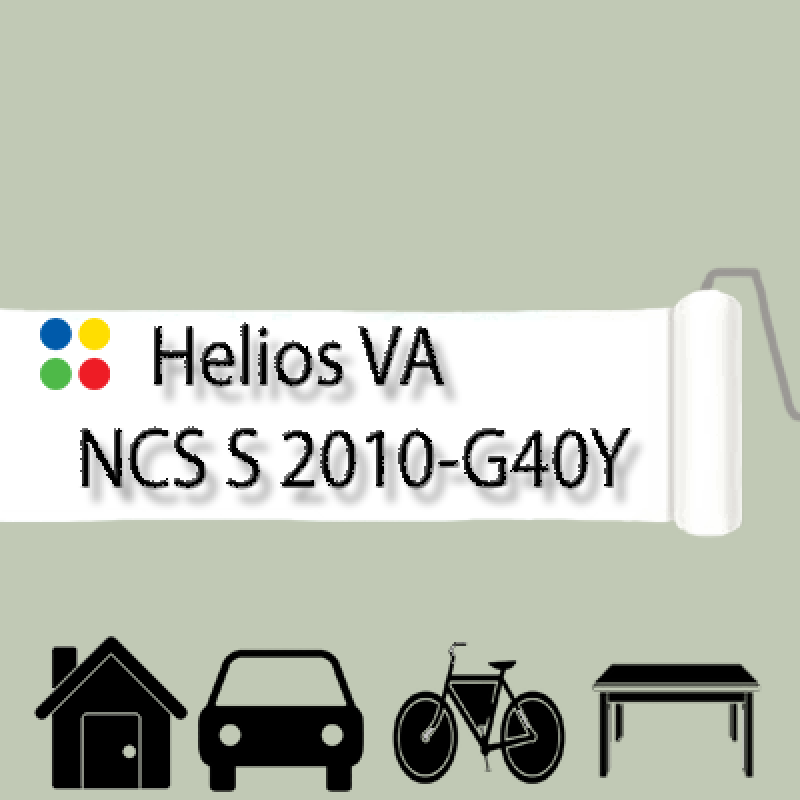 NCS S 2010-G40Y антикорозійна глянцева грунт-емаль (вініл-акрилова) HELIOS VA - 1л