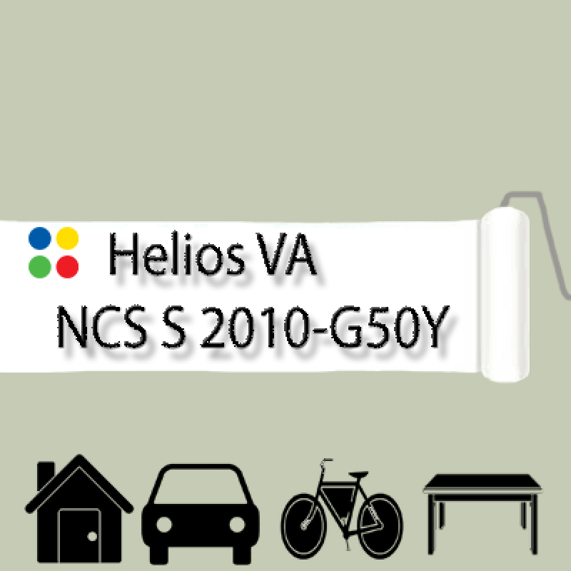 NCS S 2010-G50Y антикорозійна глянцева грунт-емаль (вініл-акрилова) HELIOS VA - 1л