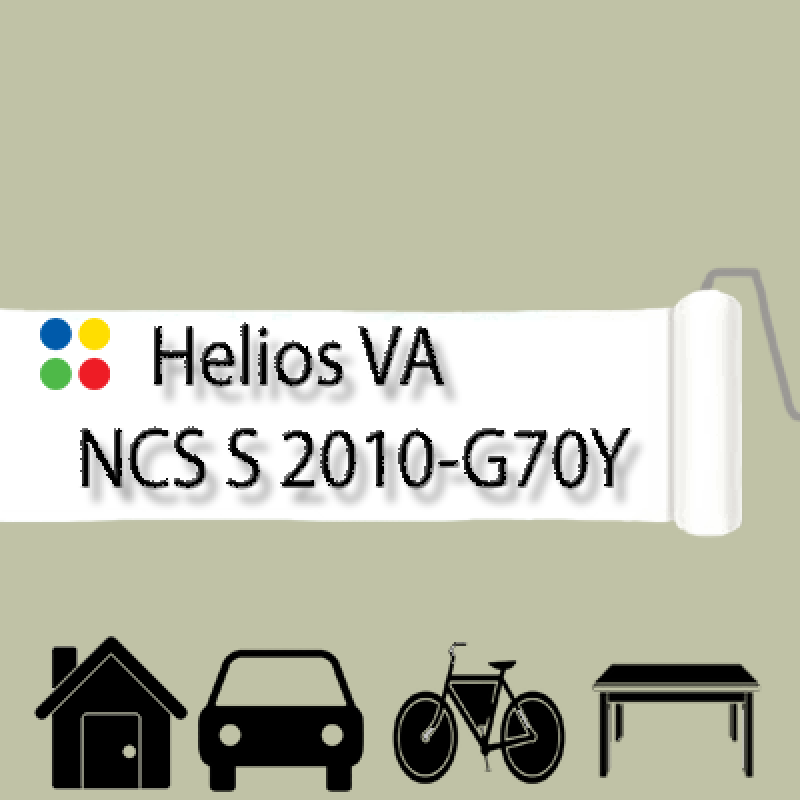 NCS S 2010-G70Y антикорозійна глянцева грунт-емаль (вініл-акрилова) HELIOS VA - 1л