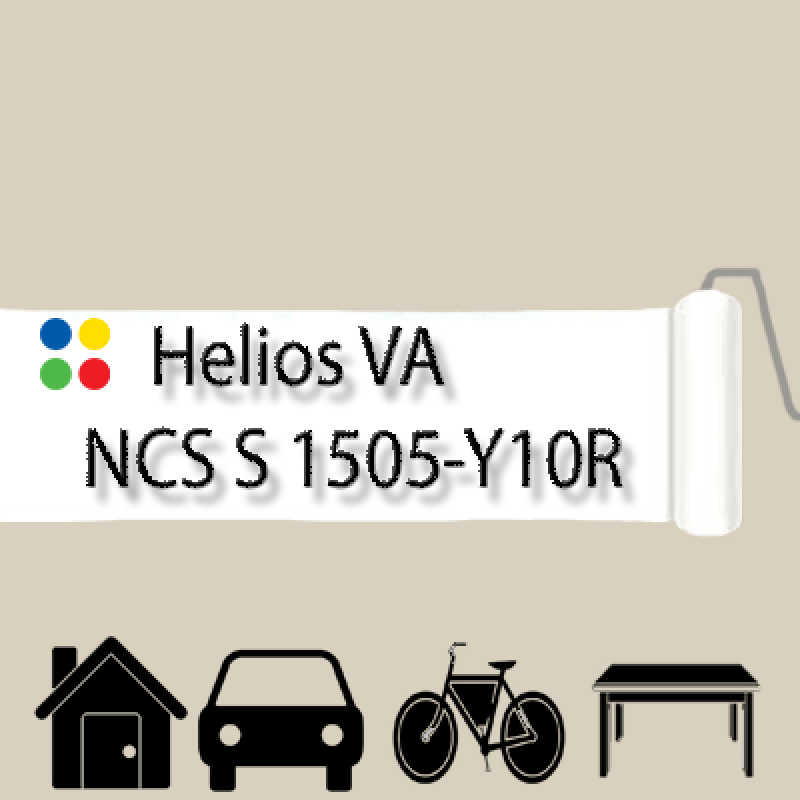 NCS S 1505-Y10R антикорозійна глянцева грунт-емаль (вініл-акрилова) HELIOS VA - 1л