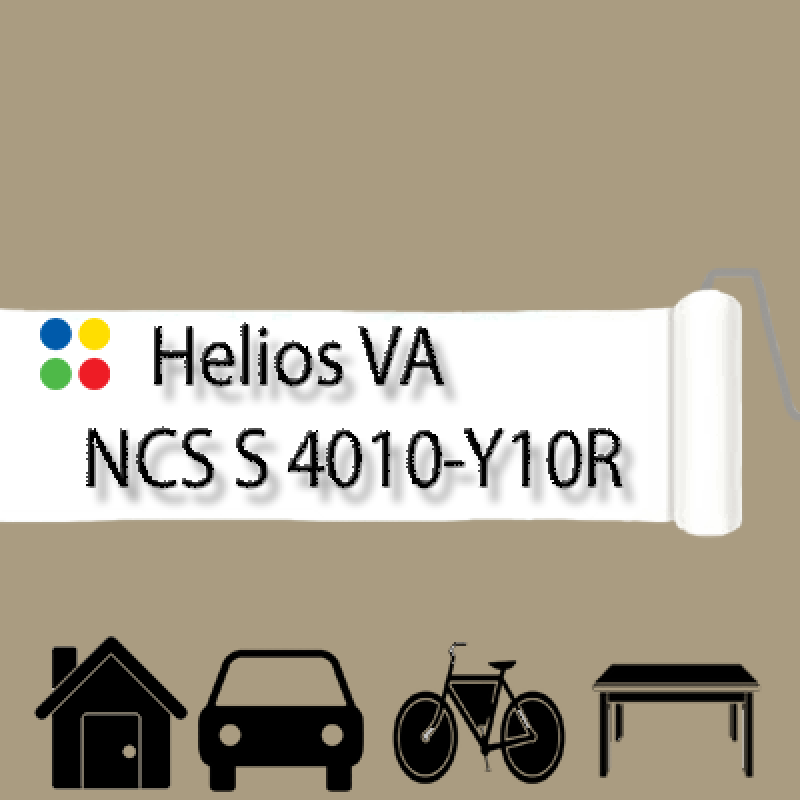 NCS S 4010-Y10R антикорозійна глянцева грунт-емаль (вініл-акрилова) HELIOS VA - 1л