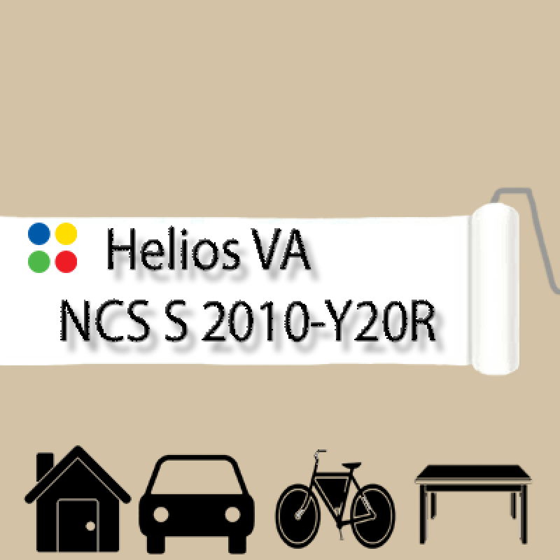 NCS S 2010-Y20R антикорозійна глянцева грунт-емаль (вініл-акрилова) HELIOS VA - 1л