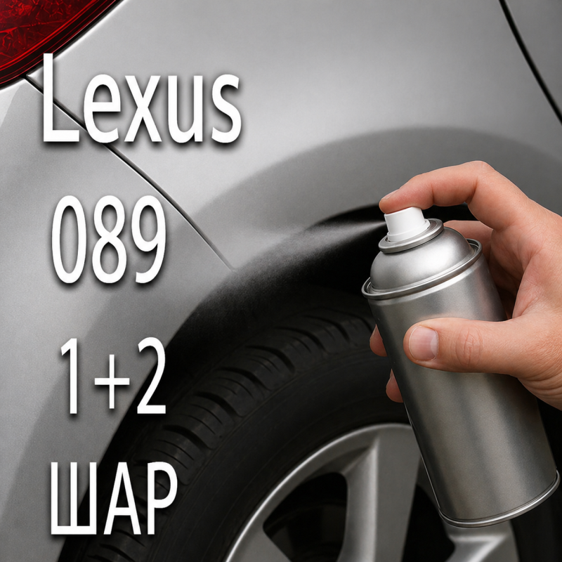 Lexus 089 PLATINUM WHITE PRL. аерозольна базова фарба ADI UPP - 800мл. Комплект 1+2 шар.