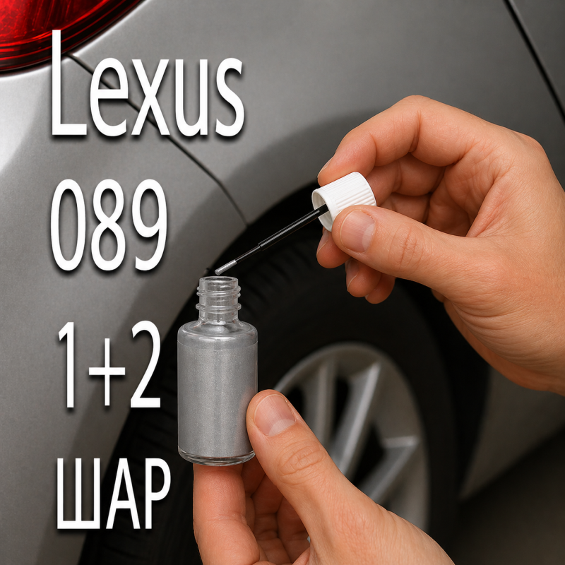 Lexus 089 PLATINUM WHITE PRL. реставраційний флакон з пензликом ADI UPP - 40мл. Комплект 1+2 шар.