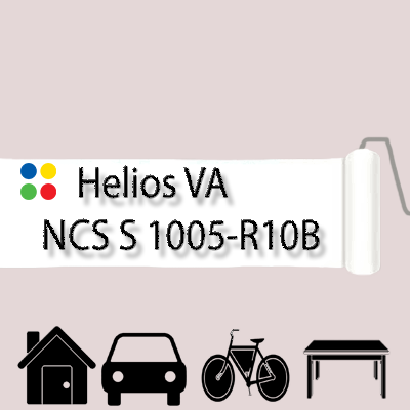 NCS S 1005-R10B антикорозійна глянцева грунт-емаль (вініл-акрилова) HELIOS VA - 1л