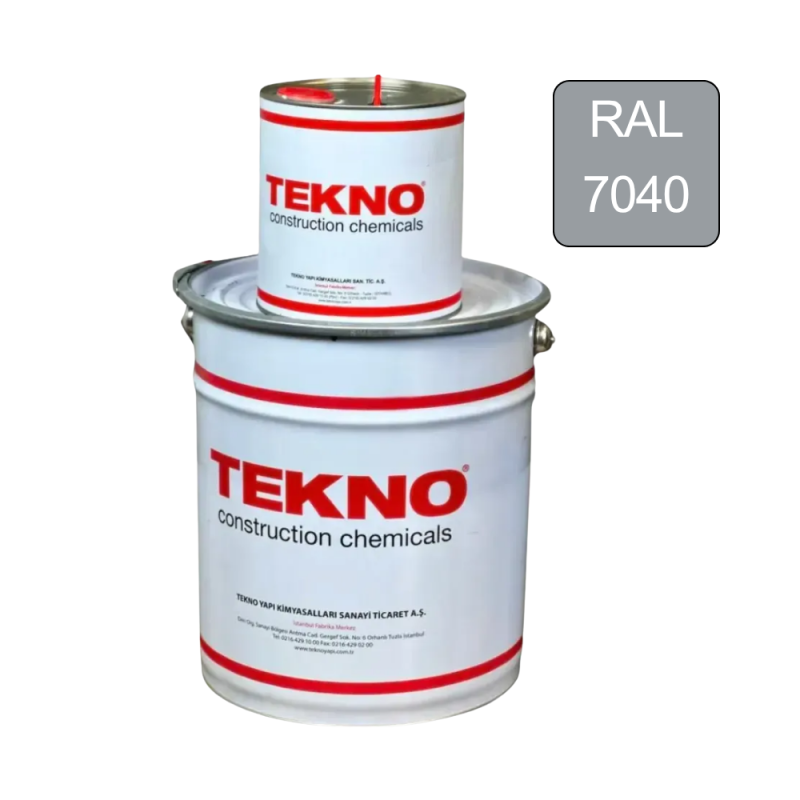 Епоксидна наливна підлога Teknobond 500 – двокомпонентна 20кг. (Ral 7040)