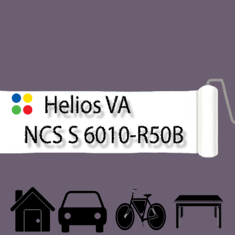 NCS S 6010-R50B антикорозійна глянцева грунт-емаль (вініл-акрилова) HELIOS VA - 1л
