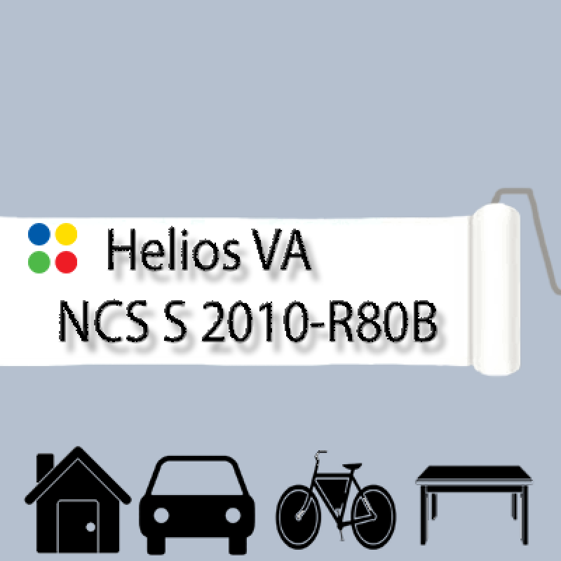 NCS S 2010-R80B антикорозійна глянцева грунт-емаль (вініл-акрилова) HELIOS VA - 1л