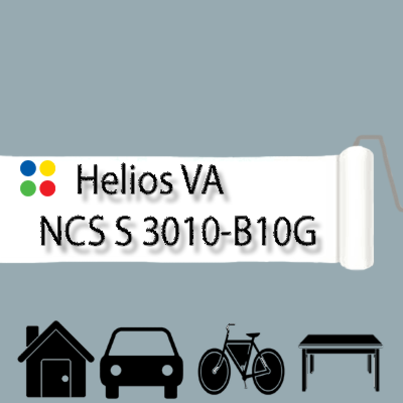 NCS S 3010-B10G антикорозійна глянцева грунт-емаль (вініл-акрилова) HELIOS VA - 1л