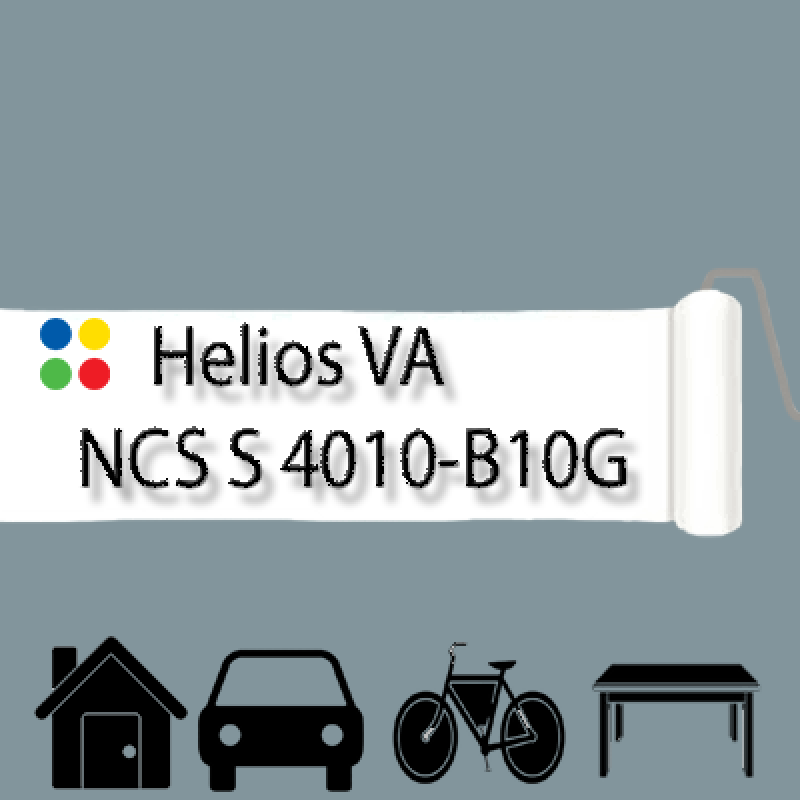 NCS S 4010-B10G антикорозійна глянцева грунт-емаль (вініл-акрилова) HELIOS VA - 1л