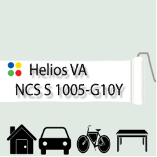 NCS S 1005-G10Y антикорозійна глянцева грунт-емаль (вініл-акрилова) HELIOS VA - 1л