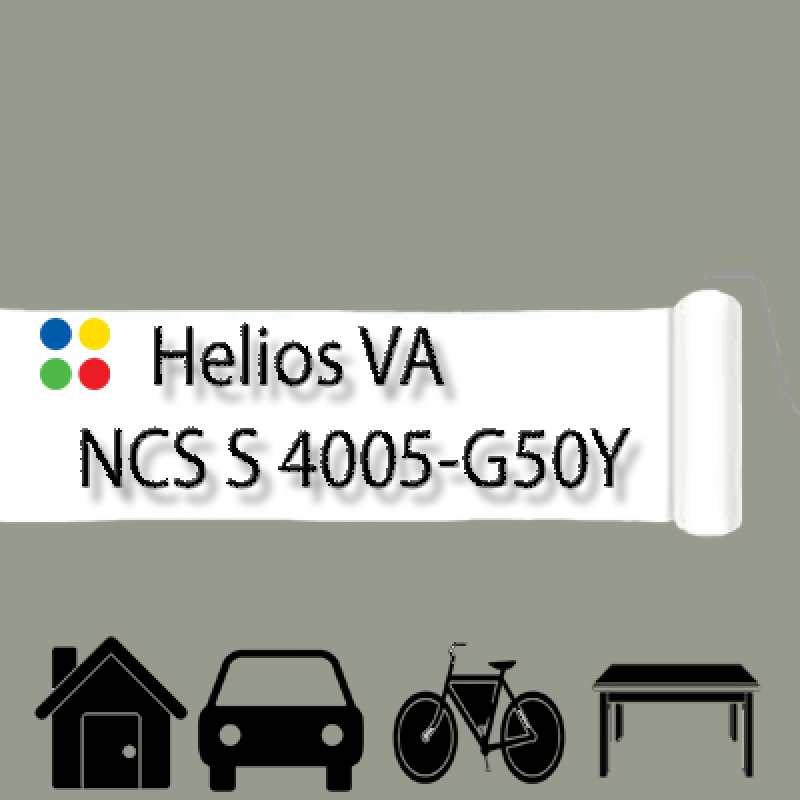 NCS S 4005-G50Y антикорозійна глянцева грунт-емаль (вініл-акрилова) HELIOS VA - 1л