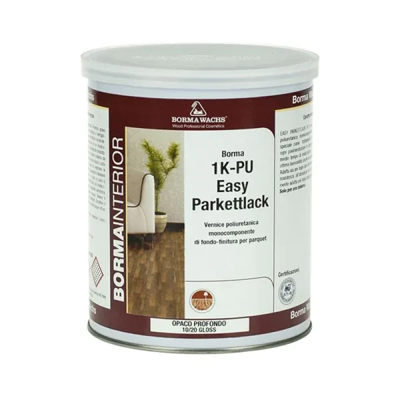 Лак для паркета 1K-PU EASY PARKETTLACK 1л 4160