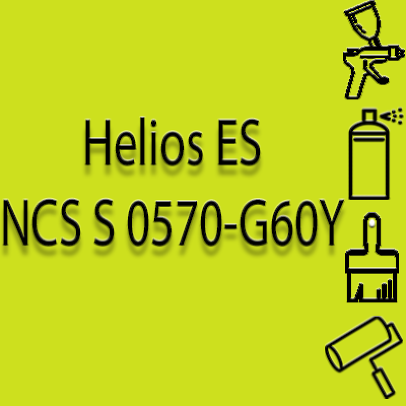NCS S 0570-G60Y аерозольна глянцева 1К швидкосохнуча антикорозійна емаль Helios ES - 400мл