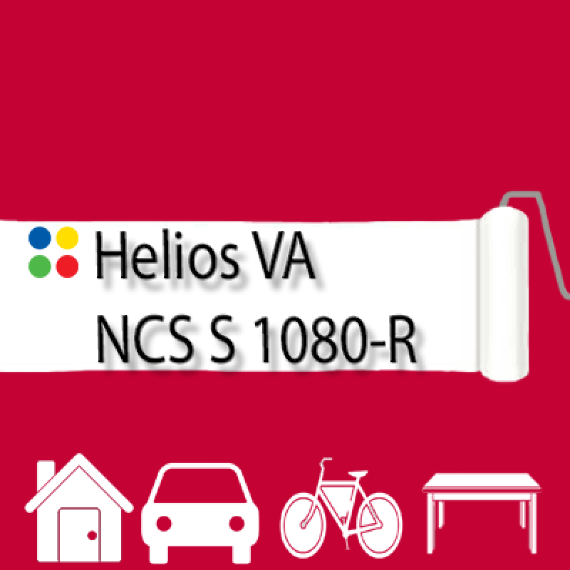 NCS S 1080-R антикорозійна глянцева грунт-емаль (вініл-акрилова) HELIOS VA - 1л