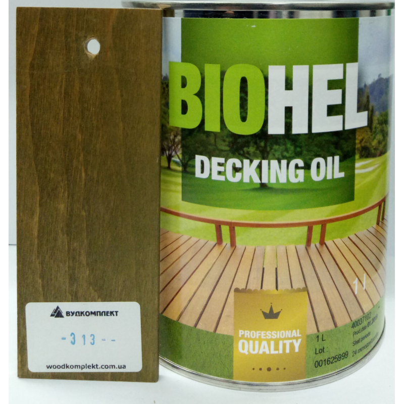 BIOHEL DECKING OIL олія для терас 1 л. №313 - ЗОЛОТО.