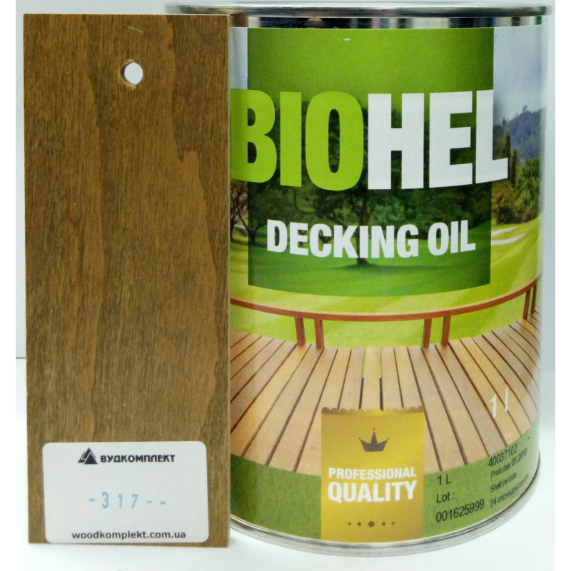 BIOHEL DECKING OIL олія для терас 1 л. №317 - ЗОЛОТО.