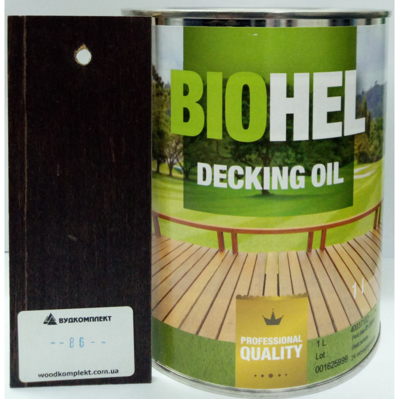 BIOHEL DECKING OIL олія для терас 1 л. №86 - ВЕНГЕ.