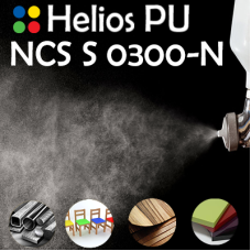 NCS S 0300-N шовковисто матова, 1 компонентна високоеластична поліуретанова емаль HELIOS PU - 1кг