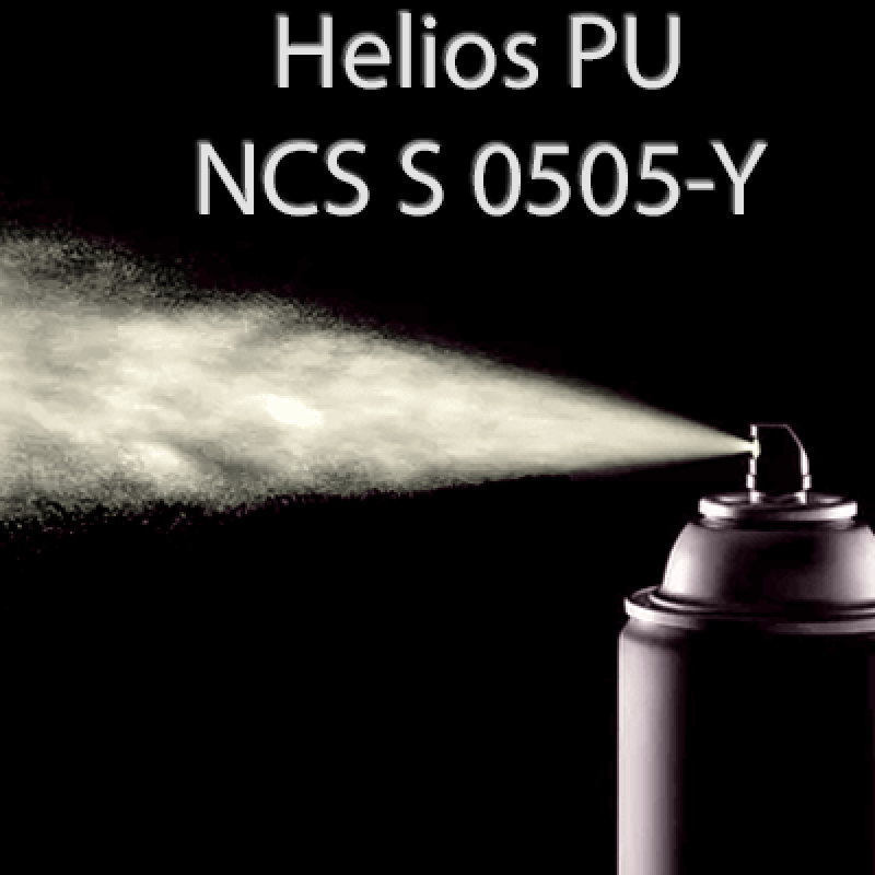 Аерозольна NCS S 0505-Y шовковисто матова, 1 компонентна поліуретанова емаль HELIOS PU - 400мл