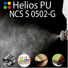 NCS S 0502-G шовковисто матова, 1 компонентна високоеластична поліуретанова емаль HELIOS PU - 1кг