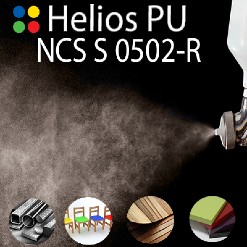 NCS S 0502-R шовковисто матова, 1 компонентна високоеластична поліуретанова емаль HELIOS PU - 1кг NCS S 0502-R шовковисто матова, 1 компонентна високоеластична поліуретанова емаль HELIOS PU - 1кг