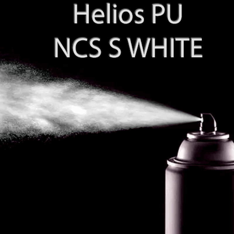 Аерозольна NCS S WHITE шовковисто матова, 1 компонентна поліуретанова емаль HELIOS PU - 400мл Аерозольна NCS S WHITE шовковисто матова, 1 компонентна поліуретанова емаль HELIOS PU - 400мл