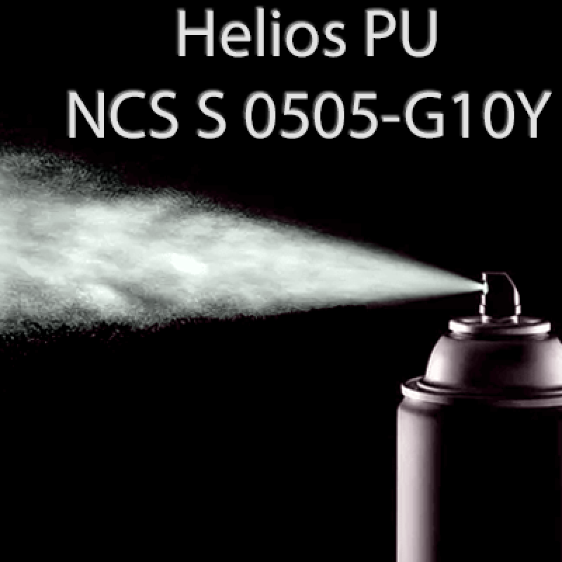 Аерозольна NCS S 0505-G10Y шовковисто матова, 1 компонентна поліуретанова емаль HELIOS PU - 400мл