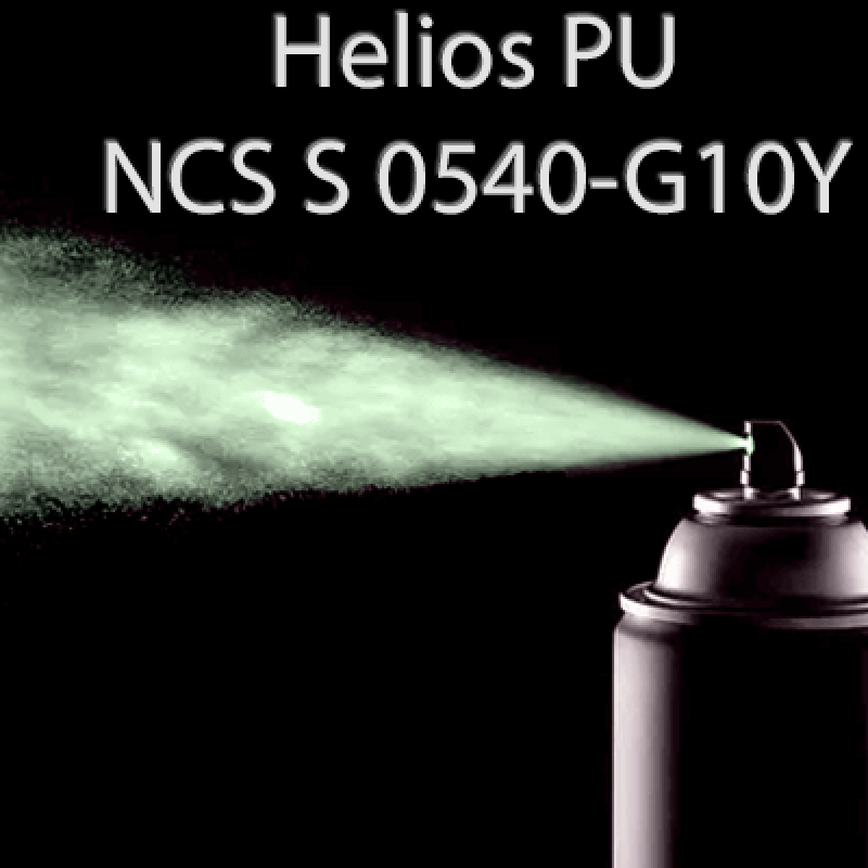 Аерозольна NCS S 0540-G10Y шовковисто матова, 1 компонентна поліуретанова емаль HELIOS PU - 400мл