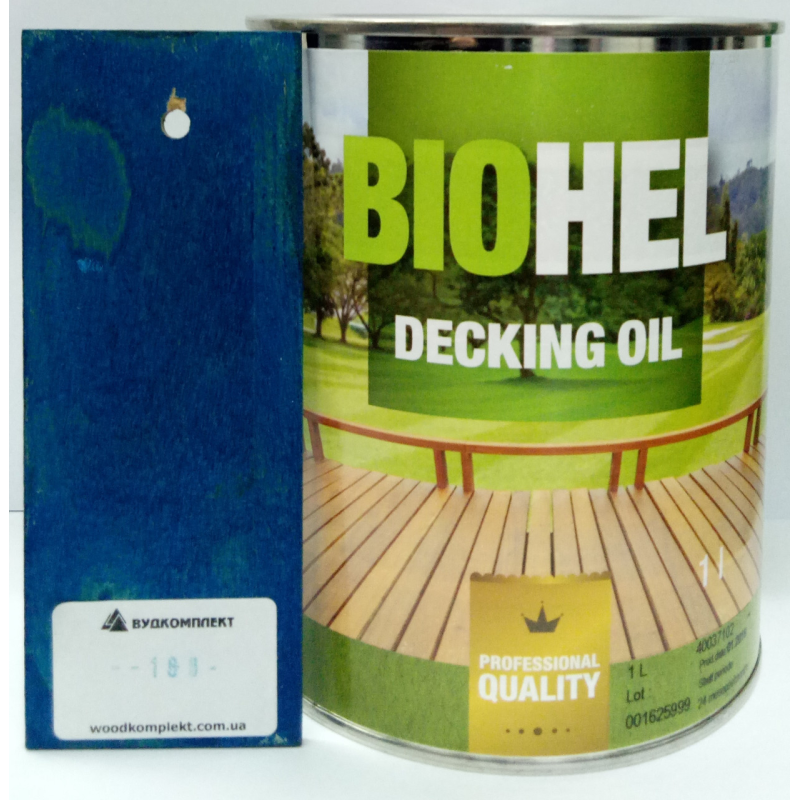 BIOHEL DECKING OIL олія для терас 1 л. №160 - NAVY BLUE.
