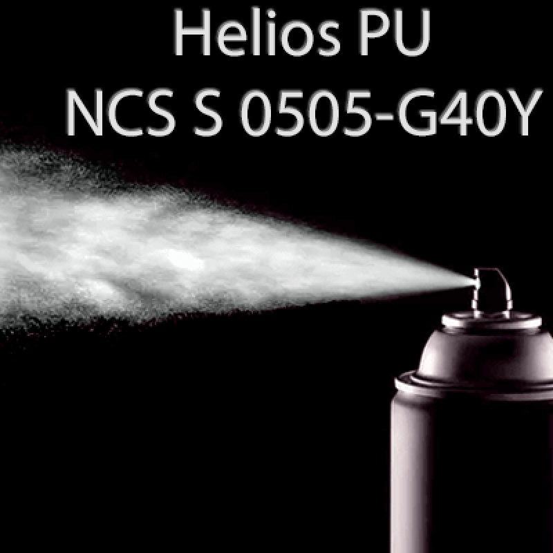 Аерозольна NCS S 0505-G40Y шовковисто матова, 1 компонентна поліуретанова емаль HELIOS PU - 400мл