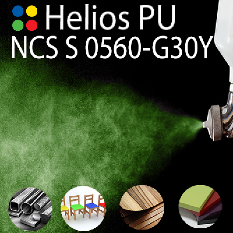 NCS S 0560-G30Y шовковисто матова, 1 компонентна високоеластична поліуретанова емаль HELIOS PU - 1кг NCS S 0560-G30Y шовковисто матова, 1 компонентна високоеластична поліуретанова емаль HELIOS PU - 1кг