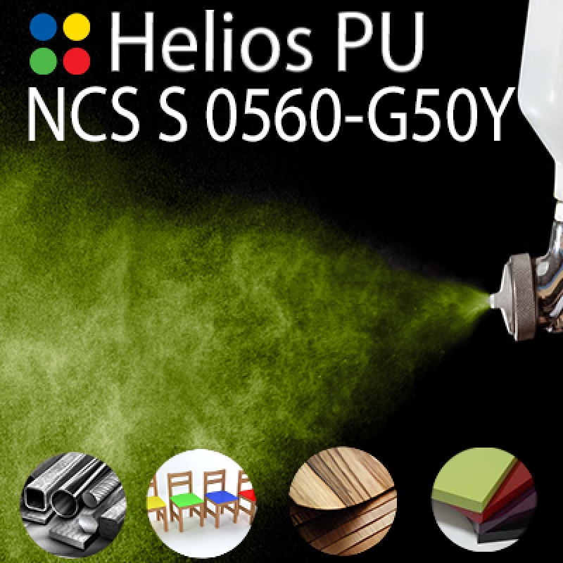 NCS S 0560-G50Y шовковисто матова, 1 компонентна високоеластична поліуретанова емаль HELIOS PU - 1кг NCS S 0560-G50Y шовковисто матова, 1 компонентна високоеластична поліуретанова емаль HELIOS PU - 1кг