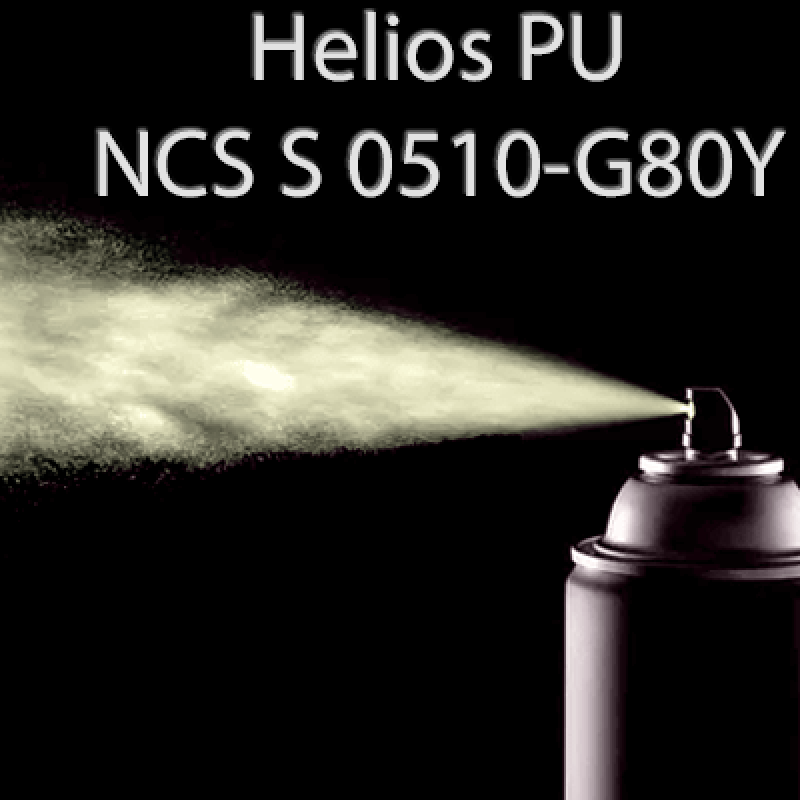 Аерозольна NCS S 0510-G80Y шовковисто матова, 1 компонентна поліуретанова емаль HELIOS PU - 400мл