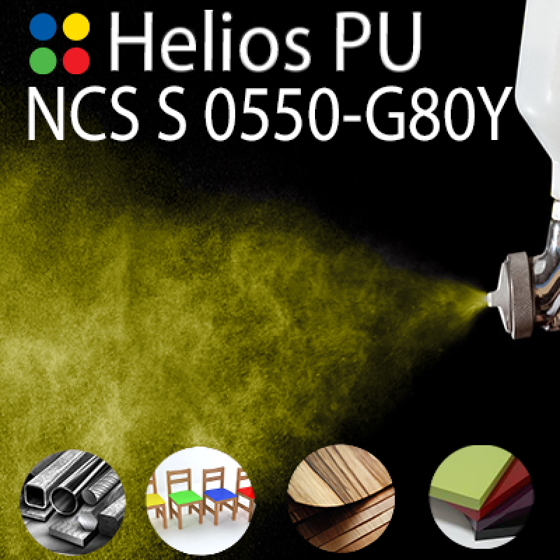 NCS S 0550-G80Y шовковисто матова, 1 компонентна високоеластична поліуретанова емаль HELIOS PU - 1кг NCS S 0550-G80Y шовковисто матова, 1 компонентна високоеластична поліуретанова емаль HELIOS PU - 1кг
