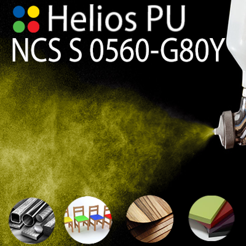 NCS S 0560-G80Y шовковисто матова, 1 компонентна високоеластична поліуретанова емаль HELIOS PU - 1кг NCS S 0560-G80Y шовковисто матова, 1 компонентна високоеластична поліуретанова емаль HELIOS PU - 1кг