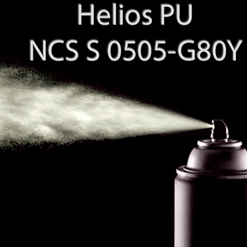 Аерозольна NCS S 0505-G80Y шовковисто матова, 1 компонентна поліуретанова емаль HELIOS PU - 400мл