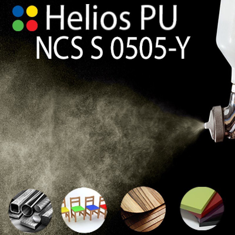 NCS S 0505-Y шовковисто матова, 1 компонентна високоеластична поліуретанова емаль HELIOS PU - 1кг NCS S 0505-Y шовковисто матова, 1 компонентна високоеластична поліуретанова емаль HELIOS PU - 1кг