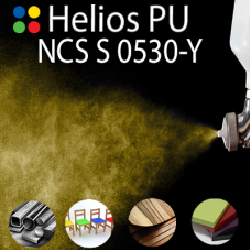 NCS S 0530-Y шовковисто матова, 1 компонентна високоеластична поліуретанова емаль HELIOS PU - 1кг
