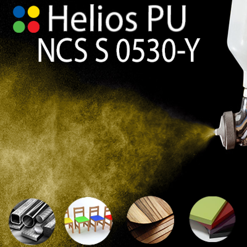NCS S 0530-Y шовковисто матова, 1 компонентна високоеластична поліуретанова емаль HELIOS PU - 1кг NCS S 0530-Y шовковисто матова, 1 компонентна високоеластична поліуретанова емаль HELIOS PU - 1кг