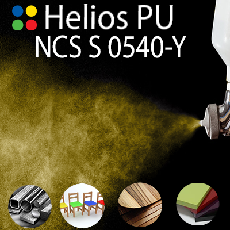 NCS S 0540-Y шовковисто матова, 1 компонентна високоеластична поліуретанова емаль HELIOS PU - 1кг NCS S 0540-Y шовковисто матова, 1 компонентна високоеластична поліуретанова емаль HELIOS PU - 1кг