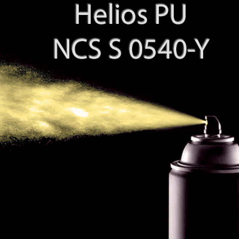 Аерозольна NCS S 0540-Y шовковисто матова, 1 компонентна поліуретанова емаль HELIOS PU - 400мл